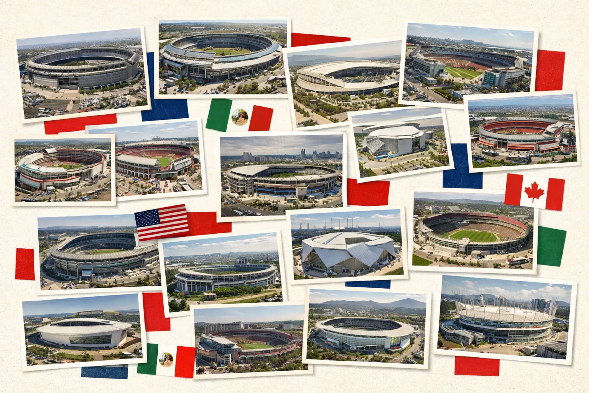 World Cup stadiums collage